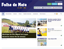 Tablet Screenshot of folhadamata.com.br